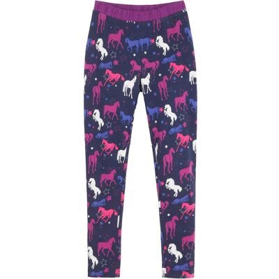 bonprix Thermo-Leggings mit Pferdemotiv - blau - Mädchen - Size: 92/98 bonprix Thermo-Leggings mit Pferdemotiv - blau - Mädchen - Size: 92/98