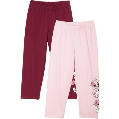 bonprix Capri-Leggings mit Bio-Baumwolle (2er Pack) - rosa - Mädchen - Size: 176/182 bonprix Capri-Leggings mit Bio-Baumwolle (2er Pack) - rosa - Mädchen - Size: 176/182