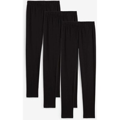 bonprix Leggings aus elastischem Bio-Baumwoll-Mix (3er Pack) - schwarz - Mädchen - Size: 176/182 bonprix Leggings aus elastischem Bio-Baumwoll-Mix (3er Pack) - schwarz - Mädchen - Size: 176/182