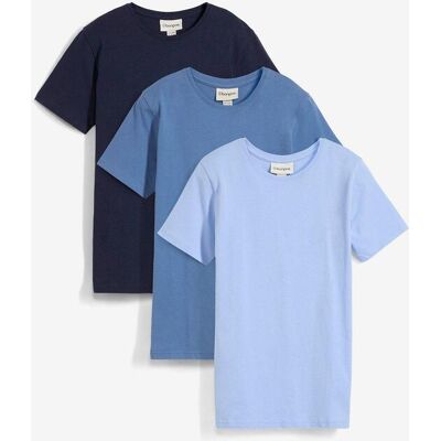 bonprix T-Shirt aus reiner Baumwolle (3er Pack) - blau - Jungen - Size: 128/134 bonprix T-Shirt aus reiner Baumwolle (3er Pack) - blau - Jungen - Size: 128/134
