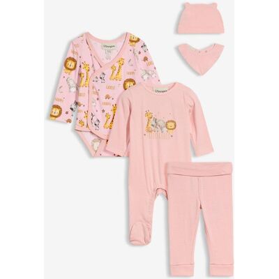 bonprix Baby Starter Set aus reiner Bio-Baumwolle (5-tlg.Set) - rosa - Mädchen - Size: 56/62 bonprix Baby Starter Set aus reiner Bio-Baumwolle (5-tlg.Set) - rosa - Mädchen - Size: 56/62