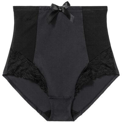 bonprix Medium Shape Panty mit Spitze - schwarz - Damen - Size: 46 bonprix Medium Shape Panty mit Spitze - schwarz - Damen - Size: 46