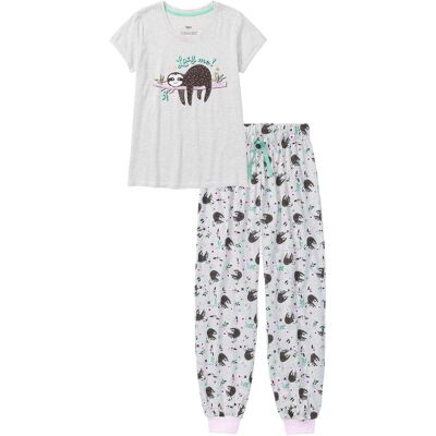 bonprix Pyjama mit kurzen Ärmeln - weiß - Damen - Size: 48/50 (XL) bonprix Pyjama mit kurzen Ärmeln - weiß - Damen - Size: 48/50 (XL)
