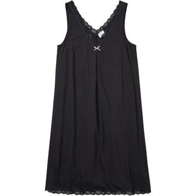 bonprix Kurzes Nachthemd aus softem Viskose-Mix - schwarz - Damen - Size: 52/54 (XXL) bonprix Kurzes Nachthemd aus softem Viskose-Mix - schwarz - Damen - Size: 52/54 (XXL)