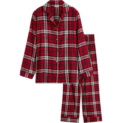 bonprix Gewebter Pyjama aus Flanell - rot - Damen - Size: 48/50 (XL) bonprix Gewebter Pyjama aus Flanell - rot - Damen - Size: 48/50 (XL)