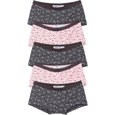 bonprix Panty mit weicher Baumwolle (5er-Pack) - grau - Mädchen - Size: 128/134 bonprix Panty mit weicher Baumwolle (5er-Pack) - grau - Mädchen - Size: 128/134