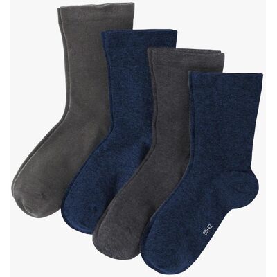 bonprix Socken mit druckfreiem Bund (4er Pack) - blau - false - Size: 35-38 bonprix Socken mit druckfreiem Bund (4er Pack) - blau - false - Size: 35-38