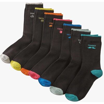 bonprix Socken mit Bio-Baumwolle (7er Pack) - schwarz - false - Size: 35-38 bonprix Socken mit Bio-Baumwolle (7er Pack) - schwarz - false - Size: 35-38