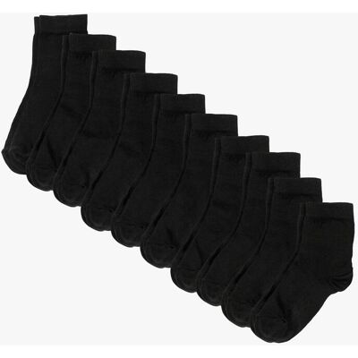 bonprix Kurzsocken mit Bio-Baumwolle (10er Pack) - schwarz - false - Size: 35-38 bonprix Kurzsocken mit Bio-Baumwolle (10er Pack) - schwarz - false - Size: 35-38