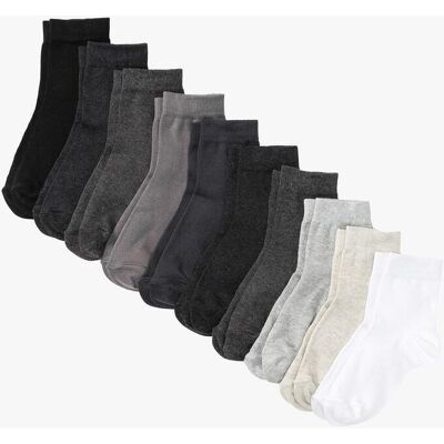 bonprix Kurzsocken mit Bio-Baumwolle (10er Pack) - grau - false - Size: 35-38 bonprix Kurzsocken mit Bio-Baumwolle (10er Pack) - grau - false - Size: 35-38