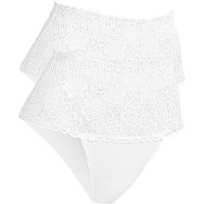 bonprix Strong Shape Slip (2er Pack) - weiß - Damen - Size: 44 bonprix Strong Shape Slip (2er Pack) - weiß - Damen - Size: 44