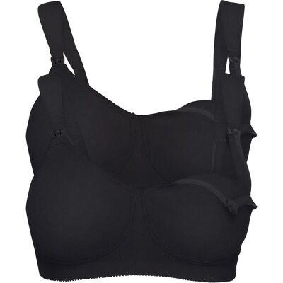 bonprix Still BH ohne Bügel mit Bio-Baumwolle (2er Pack) - schwarz - Damen - Size: 90 bonprix Still BH ohne Bügel mit Bio-Baumwolle (2er Pack) - schwarz - Damen - Size: 90
