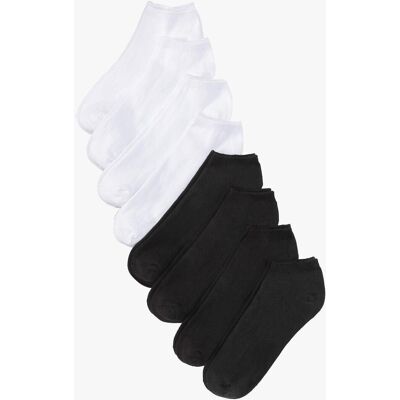 bonprix Sneakersocken mit Bio-Baumwolle (8er Pack) - schwarz - false - Size: 43-46 bonprix Sneakersocken mit Bio-Baumwolle (8er Pack) - schwarz - false - Size: 43-46