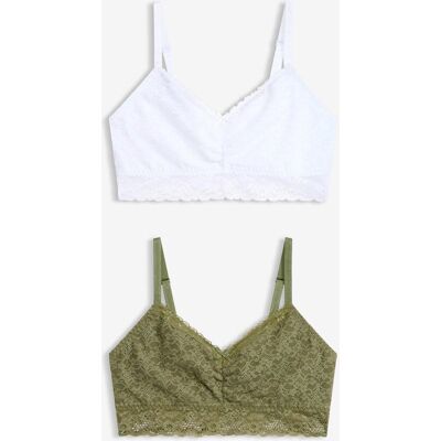bonprix (2er Pack) Bustier mit weicher Spitze - grün - Damen - Size: 36 bonprix (2er Pack) Bustier mit weicher Spitze - grün - Damen - Size: 36