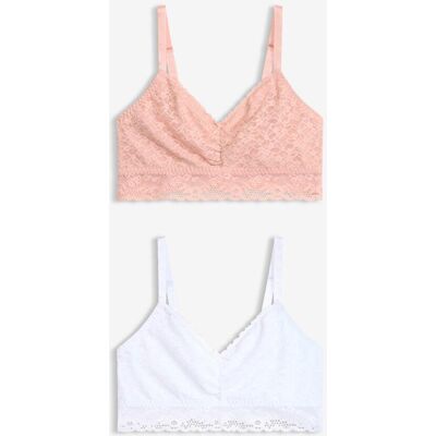 bonprix (2er Pack) Bustier mit weicher Spitze - rosa - Damen - Size: 36 bonprix (2er Pack) Bustier mit weicher Spitze - rosa - Damen - Size: 36
