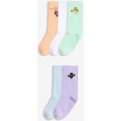 bonprix Socken mit Bio-Baumwolle (5er-Pack) - grün - Damen - Size: 35-38 bonprix Socken mit Bio-Baumwolle (5er-Pack) - grün - Damen - Size: 35-38