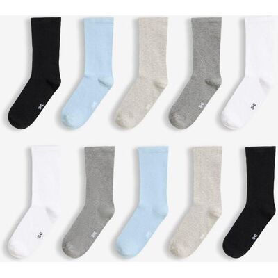 bonprix Socken mit druckfreiem Bund (10er Pack) - weiß - false - Size: 39-42 bonprix Socken mit druckfreiem Bund (10er Pack) - weiß - false - Size: 39-42