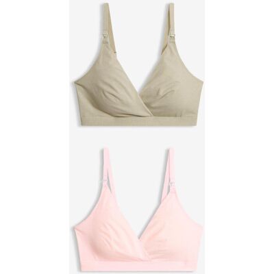 bonprix Still-BH ohne Bügel mit Bio-Baumwolle (2er Pack) - rosa - Damen - Size: 36/38 (S) bonprix Still-BH ohne Bügel mit Bio-Baumwolle (2er Pack) - rosa - Damen - Size: 36/38 (S)
