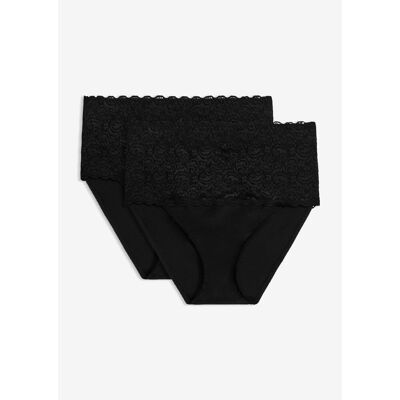 bonprix Strong Shape Slip (2er Pack) - schwarz - Damen - Size: 42 bonprix Strong Shape Slip (2er Pack) - schwarz - Damen - Size: 42