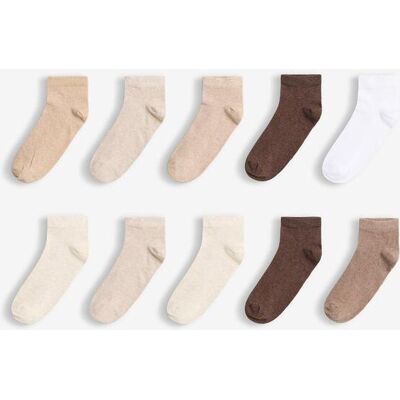 bonprix Kurzsocken mit Bio-Baumwolle (10er Pack) - braun - false - Size: 43-46 bonprix Kurzsocken mit Bio-Baumwolle (10er Pack) - braun - false - Size: 43-46