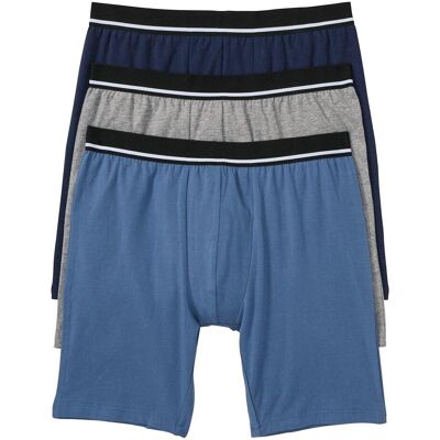 bonprix Lange Boxershorts eng mit Baumwolle (3er Pack) - grau - Herren - Size: 6 (L) bonprix Lange Boxershorts eng mit Baumwolle (3er Pack) - grau - Herren - Size: 6 (L)
