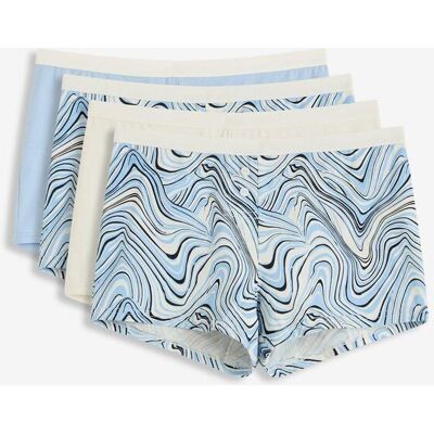bonprix Boxer mit Bio-Baumwolle (4er Pack) - weiß - Damen - Size: 44/46 (L) bonprix Boxer mit Bio-Baumwolle (4er Pack) - weiß - Damen - Size: 44/46 (L)