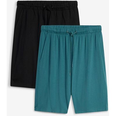 bonprix Jersey-Shorts (2er Pack) - petrol - Herren - Size: 48/50 (M) bonprix Jersey-Shorts (2er Pack) - petrol - Herren - Size: 48/50 (M)