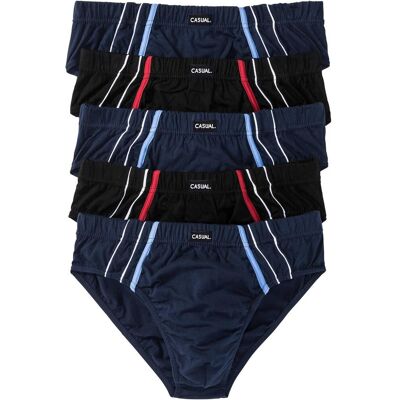 bonprix Maxislip mit Baumwolle (5er Pack) - blau - Herren - Size: 6 (L) bonprix Maxislip mit Baumwolle (5er Pack) - blau - Herren - Size: 6 (L)