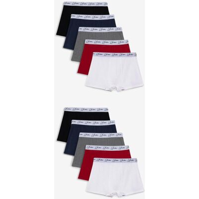 bonprix Boxershorts eng mit weicher Baumwolle(10er Pack) - schwarz - Herren - Size: 6 (L) bonprix Boxershorts eng mit weicher Baumwolle(10er Pack) - schwarz - Herren - Size: 6 (L)