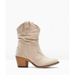 bonprix Cowboy-Boots mit Raffung - beige - Damen - Size: 36 bonprix Cowboy-Boots mit Raffung - beige - Damen - Size: 36
