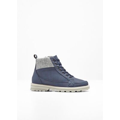 bonprix Schnürboots mit Profilsohle - blau - Damen - Size: 38 bonprix Schnürboots mit Profilsohle - blau - Damen - Size: 38