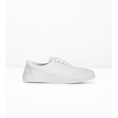 bonprix Sneaker aus Baumwoll-Canvas - weiß - false - Size: 44 bonprix Sneaker aus Baumwoll-Canvas - weiß - false - Size: 44