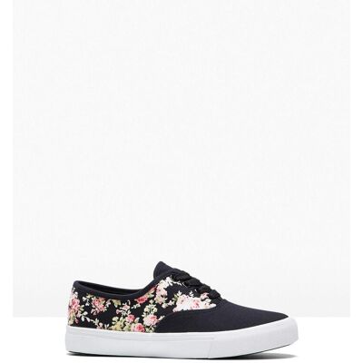 bonprix Sneaker aus Baumwoll-Canvas - schwarz - Damen - Size: 42 bonprix Sneaker aus Baumwoll-Canvas - schwarz - Damen - Size: 42