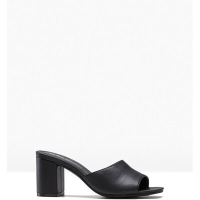 bonprix Pantoletten mit Blockabsatz - schwarz - Damen - Size: 39 bonprix Pantoletten mit Blockabsatz - schwarz - Damen - Size: 39