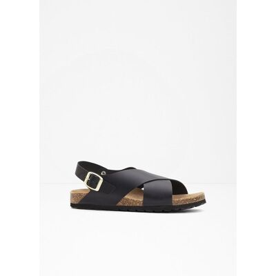 bonprix Sandalen aus Leder - schwarz - Damen - Size: 42 bonprix Sandalen aus Leder - schwarz - Damen - Size: 42