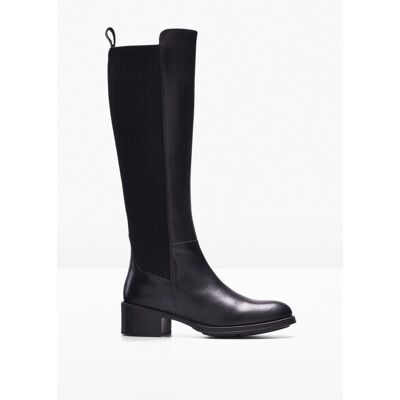 bonprix Stiefel aus Leder - schwarz - Damen - Size: 41 bonprix Stiefel aus Leder - schwarz - Damen - Size: 41