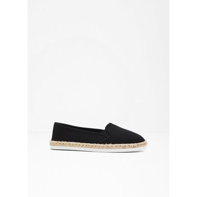 bonprix Espadrilles in Bast-Optik - schwarz - Damen - Size: 40 bonprix Espadrilles in Bast-Optik - schwarz - Damen - Size: 40