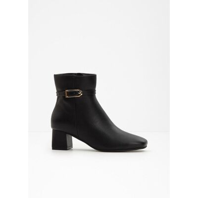 bonprix Stiefeletten mit Schnalle - schwarz - Damen - Size: 36 bonprix Stiefeletten mit Schnalle - schwarz - Damen - Size: 36