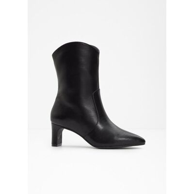 bonprix Stiefeletten mit Blockabsatz - schwarz - Damen - Size: 39 bonprix Stiefeletten mit Blockabsatz - schwarz - Damen - Size: 39