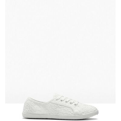 bonprix Sneaker mit Spitze - weiß - Damen - Size: 37 bonprix Sneaker mit Spitze - weiß - Damen - Size: 37