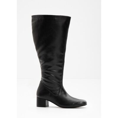 bonprix Weitschaftstiefel - schwarz - Damen - Size: 37 bonprix Weitschaftstiefel - schwarz - Damen - Size: 37