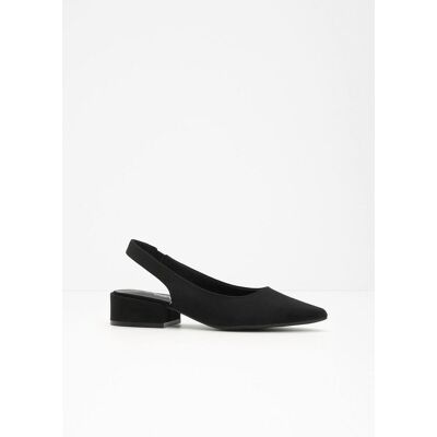 bonprix Slingpumps mit flachem Absatz - schwarz - Damen - Size: 40 bonprix Slingpumps mit flachem Absatz - schwarz - Damen - Size: 40