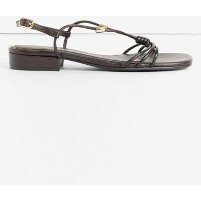 bonprix Riemchensandalen mit Metallic-Details - braun - Damen - Size: 39 bonprix Riemchensandalen mit Metallic-Details - braun - Damen - Size: 39