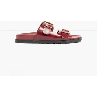bonprix Pantoletten mit Schnalle - rot - Damen - Size: 38 bonprix Pantoletten mit Schnalle - rot - Damen - Size: 38