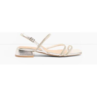 bonprix Riemchensandalen mit Glitzersteinen - silber - Damen - Size: 39 bonprix Riemchensandalen mit Glitzersteinen - silber - Damen - Size: 39
