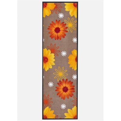 bonprix Fußmatte mit Blumenmotiv - orange - Size: 4 (59/179 cm) bonprix Fußmatte mit Blumenmotiv - orange - Size: 4 (59/179 cm)