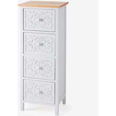 bonprix Schrank stehend mit Ornament - weiß bonprix Schrank stehend mit Ornament - weiß