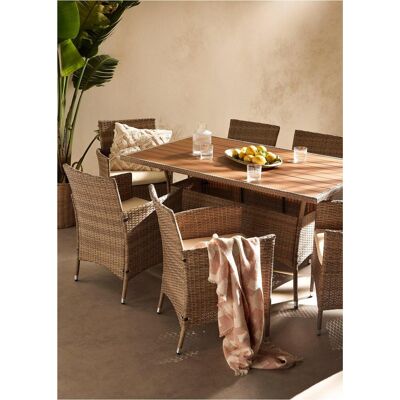 bonprix Gartenmöbel Set (7-tlg. Set) - braun bonprix Gartenmöbel Set (7-tlg. Set) - braun