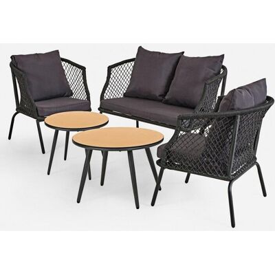 bonprix Gartenmöbel Set (5-tlg. Set) - schwarz bonprix Gartenmöbel Set (5-tlg. Set) - schwarz