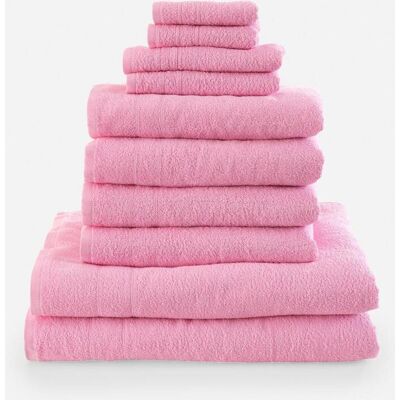bonprix Baumwoll-Handtuch Set (10-tlg. Set) - pink - Size: 0 (10-tlg. Set Waschlappen: 30/30 cm, Gästehandtuch 30/50 cm: 30/50 cm, Handtuch 50/100 cm: 50/100 cm, Duschtuch 70/140 cm: 70/140 cm) bonprix Baumwoll-Handtuch Set (10-tlg. Set) - pink - Size: 0 (10-tlg. Set Waschlappen: 30/30 cm, Gästehandtuch 30/50 cm: 30/50 cm, Handtuch 50/100 cm: 50/100 cm, Duschtuch 70/140 cm: 70/140 cm)